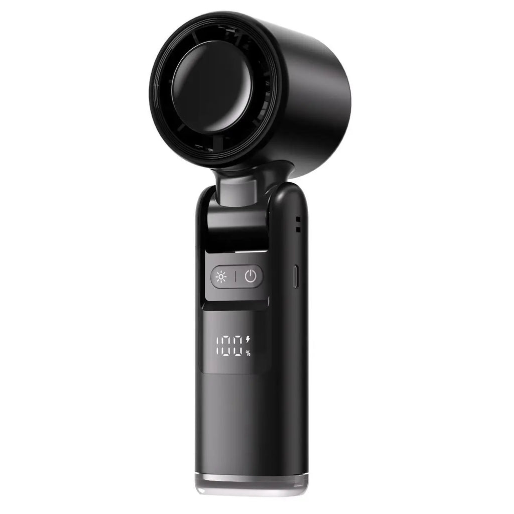 Chilled Ice Sensation Cold Fan 100 Turbos Speed Fan USB Powered Digital Display for Outdoor Camping Travel